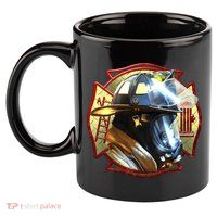 Maltese Fireman 11oz C Handle Ceramic Mug