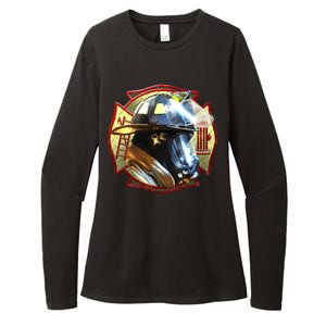 Maltese Fireman Womens CVC Long Sleeve Shirt