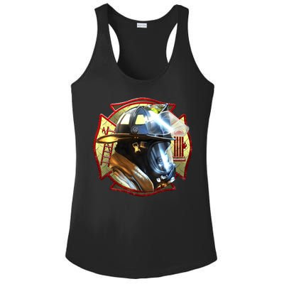 Maltese Fireman Ladies PosiCharge Competitor Racerback Tank