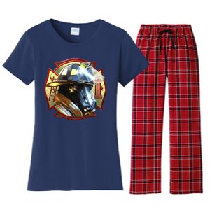 Maltese Fireman Women's Flannel Pajama Set