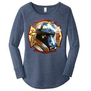 Maltese Fireman Women's Perfect Tri Tunic Long Sleeve Shirt