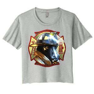 Maltese Fireman Women's Crop Top Tee