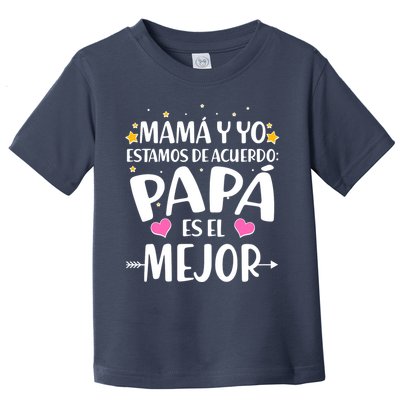 Mamá y Yo Estamos De Acuerdo Papá Es El Mejor Toddler T-Shirt