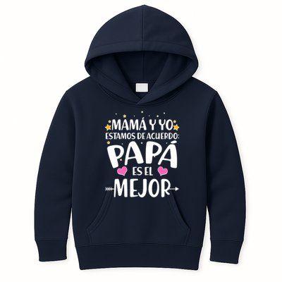 Mamá y Yo Estamos De Acuerdo Papá Es El Mejor Kids Hoodie
