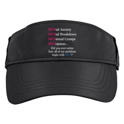 Mental Anxiety Mental Breakdown Menstrual Cramps Menopause Adult Drive Performance Visor