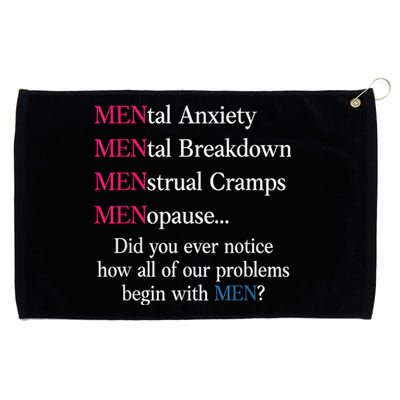 Mental Anxiety Mental Breakdown Menstrual Cramps Menopause Grommeted Golf Towel