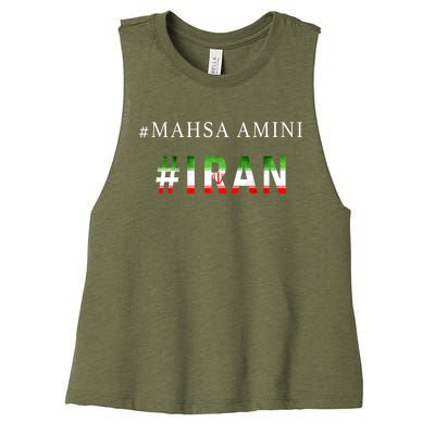 Mahsa Amini MAHSAAMINI Iran Women's Racerback Cropped Tank