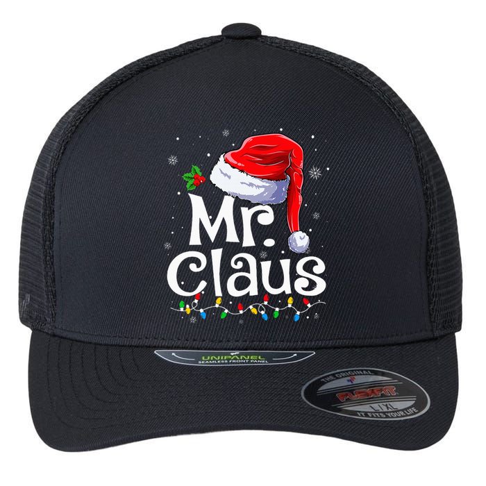 Mr And Mrs Claus Couples Matching Christmas Pajamas Santa Flexfit Unipanel Trucker Cap