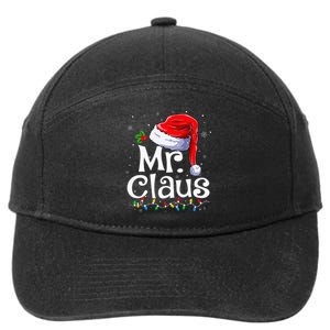 Mr And Mrs Claus Couples Matching Christmas Pajamas Santa 7-Panel Snapback Hat