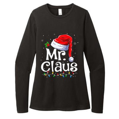 Mr And Mrs Claus Couples Matching Christmas Pajamas Santa Womens CVC Long Sleeve Shirt