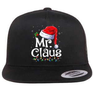 Mr And Mrs Claus Couples Matching Christmas Pajamas Santa Flat Bill Trucker Hat