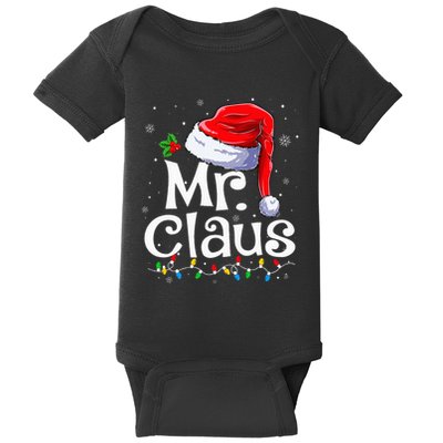 Mr And Mrs Claus Couples Matching Christmas Pajamas Santa Baby Bodysuit
