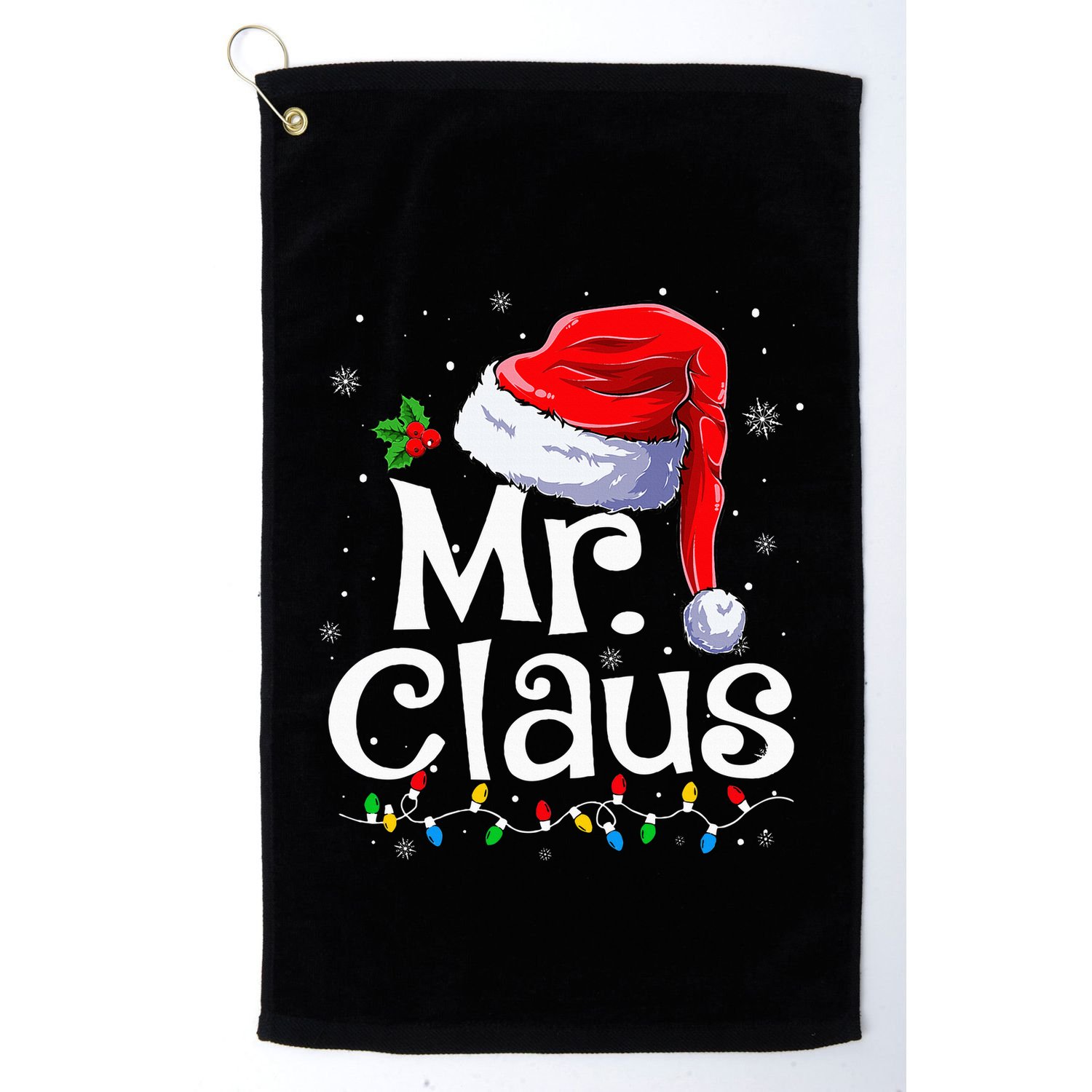 Mr And Mrs Claus Couples Matching Christmas Pajamas Santa Golf Towel