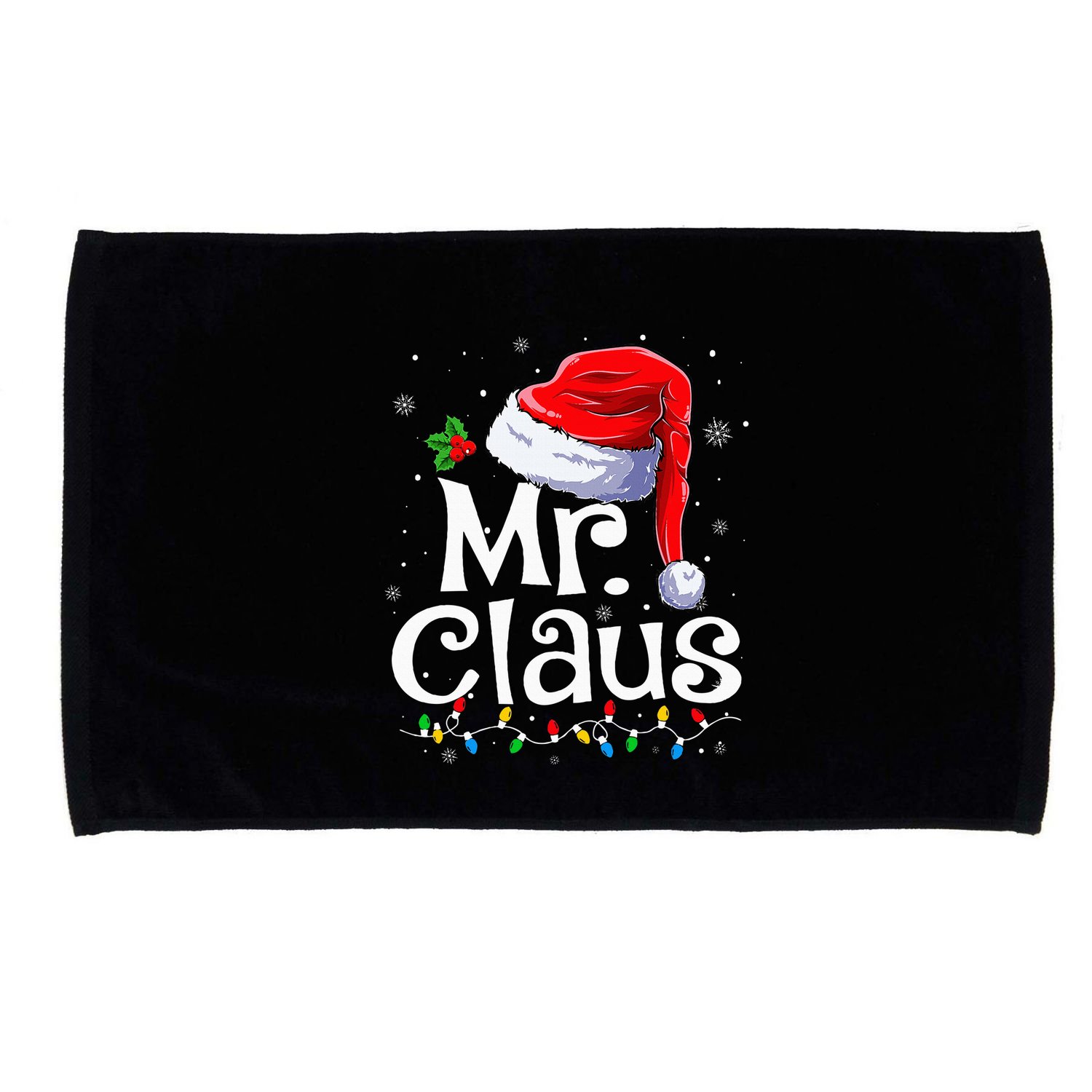 Mr And Mrs Claus Couples Matching Christmas Pajamas Santa Microfiber Hand Towel