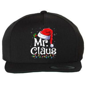 Mr And Mrs Claus Couples Matching Christmas Pajamas Santa Wool Snapback Cap