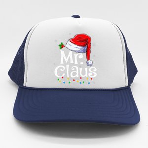 Mr And Mrs Claus Couples Matching Christmas Pajamas Santa Trucker Hat