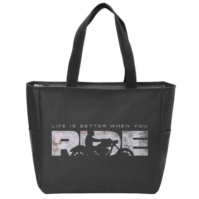 Motorcycle Apparel Motorcycle Zip Tote Bag