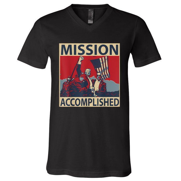 Mission Accomplished V-Neck T-Shirt