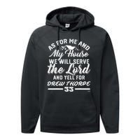 Me And My House Yells For Drew Thorpe Chicago Baseball Performance Fleece Hoodie