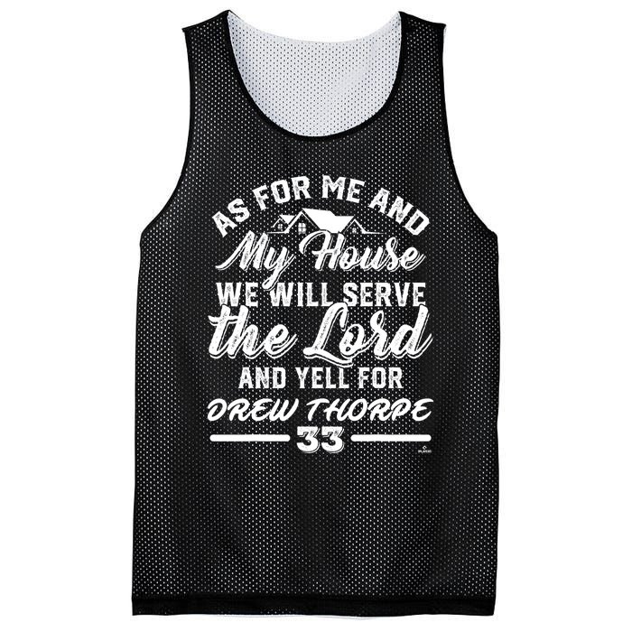 Me And My House Yells For Drew Thorpe Chicago Baseball Mesh Reversible Basketball Jersey Tank