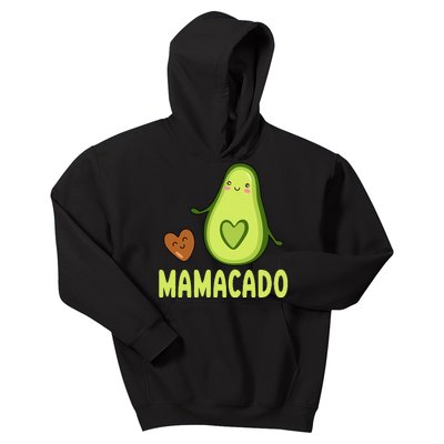 Mamacado Avocado Mama Funny Avocado Kids Hoodie