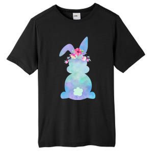 Mommy And Me Matching Tiegiftdye Floral Bunny Rabbit Easter Gift Tall Fusion ChromaSoft Performance T-Shirt