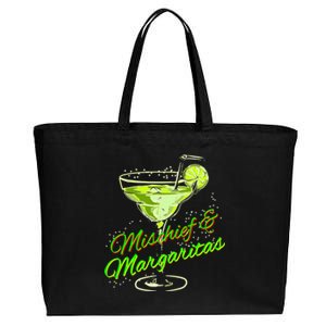 Mischief And Margaritas For Sophisticated Party Ladies Funny Gift Cotton Canvas Jumbo Tote