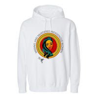 Missing And Murdered Indigenous Women Native American Garment-Dyed Fleece Hoodie