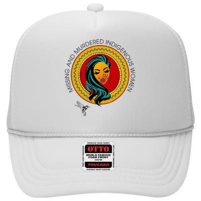 Missing And Murdered Indigenous Women Native American High Crown Mesh Back Trucker Hat