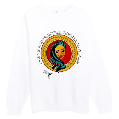 Missing And Murdered Indigenous Women Native American Premium Crewneck Sweatshirt