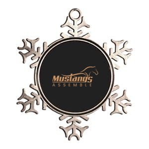 Mustangs Assemble Metallic Star Ornament