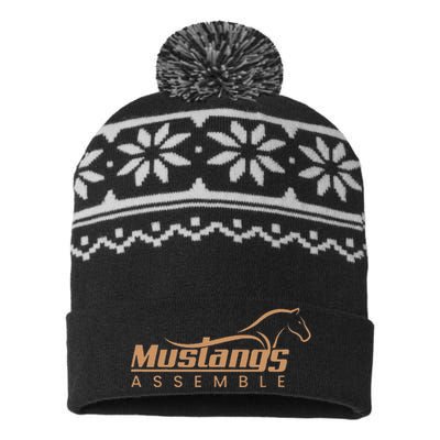 Mustangs Assemble USA-Made Snowflake Beanie