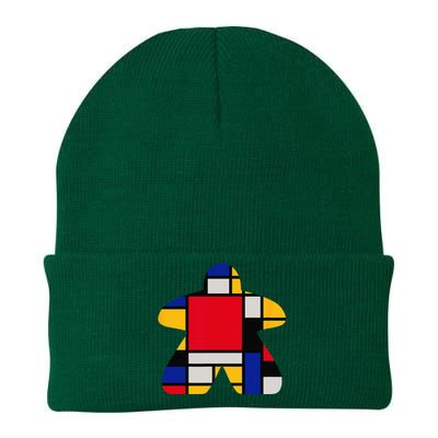 Modern Art Meeple Knit Cap Winter Beanie