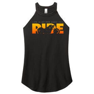 Motorcycle Apparel Motorcycle Women's Perfect Tri Rocker Tank