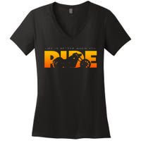 Motorcycle Apparel Motorcycle Women's V-Neck T-Shirt