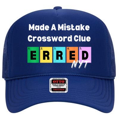 Made A Mistake Erred Nyt High Crown Mesh Back Trucker Hat