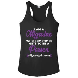 Migraine Awareness Month Pain Relief Hope Quote Great Gift Ladies PosiCharge Competitor Racerback Tank