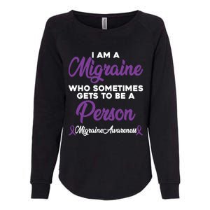 Migraine Awareness Month Pain Relief Hope Quote Great Gift Womens California Wash Sweatshirt