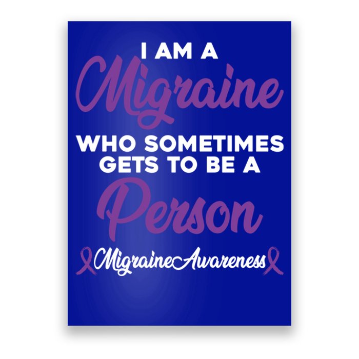 Migraine Awareness Month Pain Relief Hope Quote Great Gift Poster