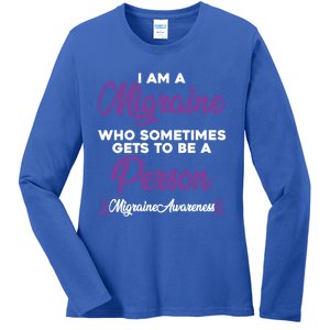 Migraine Awareness Month Pain Relief Hope Quote Great Gift Ladies Long Sleeve Shirt