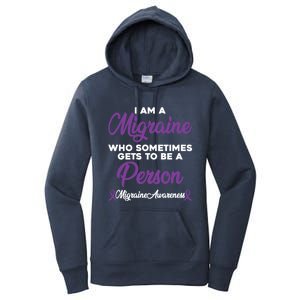 Migraine Awareness Month Pain Relief Hope Quote Great Gift Women's Pullover Hoodie