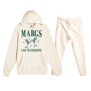 Margs And Matrimony Bachelorette Party Margarita Bach Premium Hooded Sweatsuit Set