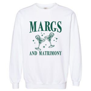 Margs And Matrimony Bachelorette Party Margarita Bach Garment-Dyed Sweatshirt