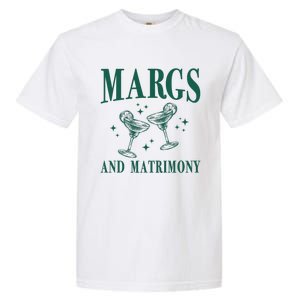 Margs And Matrimony Bachelorette Party Margarita Bach Garment-Dyed Heavyweight T-Shirt