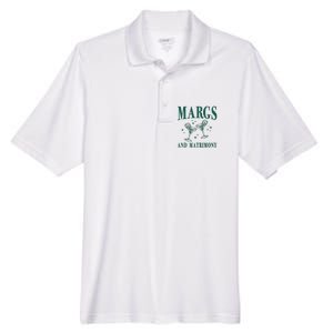 Margs And Matrimony Bachelorette Party Margarita Bach Men's Origin Performance Pique Polo