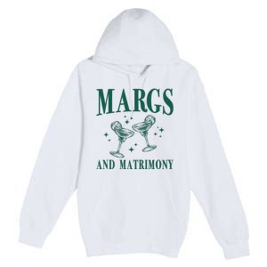 Margs And Matrimony Bachelorette Party Margarita Bach Premium Pullover Hoodie