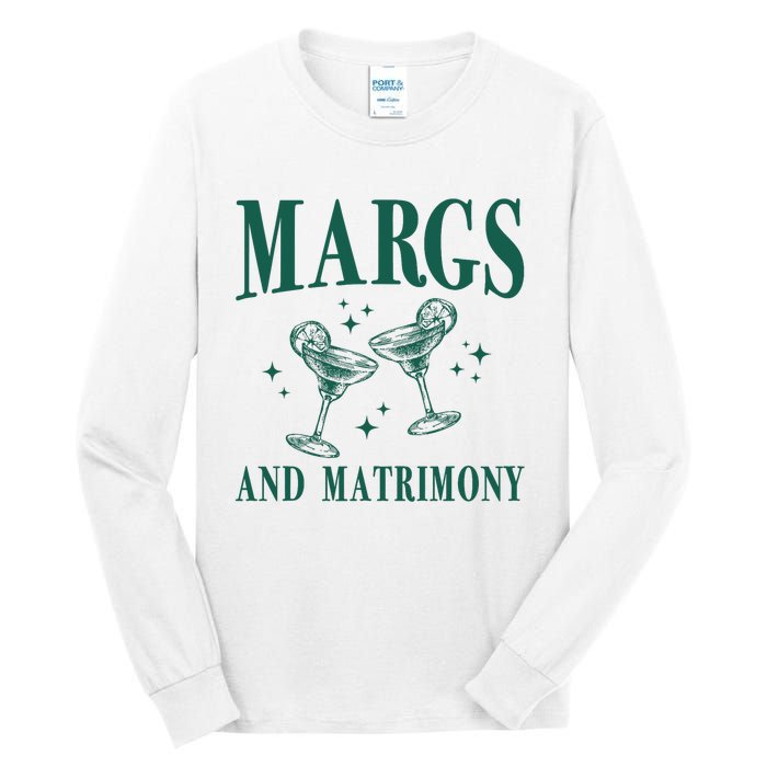 Margs And Matrimony Bachelorette Party Margarita Bach Tall Long Sleeve T-Shirt