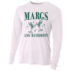 Margs And Matrimony Bachelorette Party Margarita Bach Cooling Performance Long Sleeve Crew