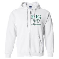 Margs And Matrimony Bachelorette Party Margarita Bach Full Zip Hoodie