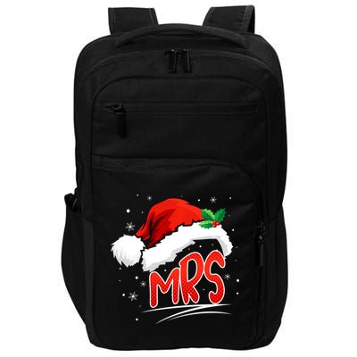 Mr. And Mrs. Christmas Santa Claus Matching His Hers Impact Tech Backpack